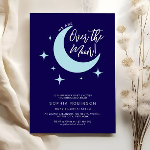 Invitación Estamos sobre las estrellas de la luna Baby Shower