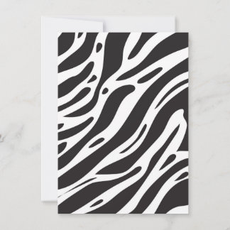 Invitación Estampado de cebra