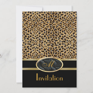 Invitación Estampados Exóticos Leopardo