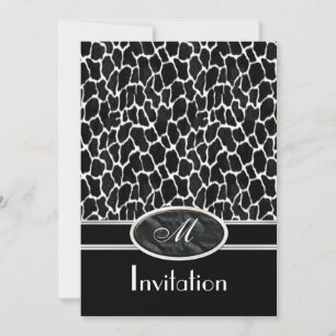 Invitación Estampados Exóticos Vaca