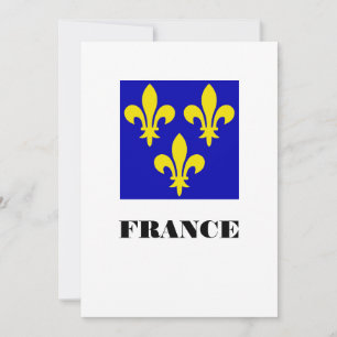 Invitación Estandarte Real Francés Medieval Fidelidad Heráldi