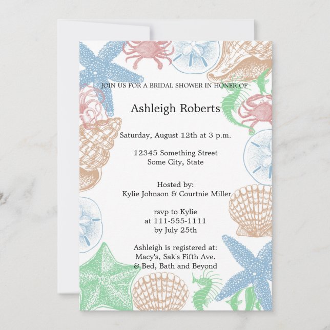 Invitación Estanques de playa (Anverso)