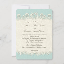 Invitación Estanques marinos y boda de cosecha de peces estel