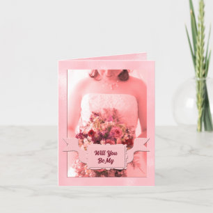 Invitación ¿Estarás en mi novia rosa?