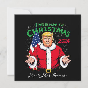 Invitación Estaré en casa para las celebraciones de Navidades