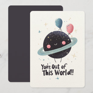 Invitación ¡Estás fuera de este mundo! Galaxias del espacio e