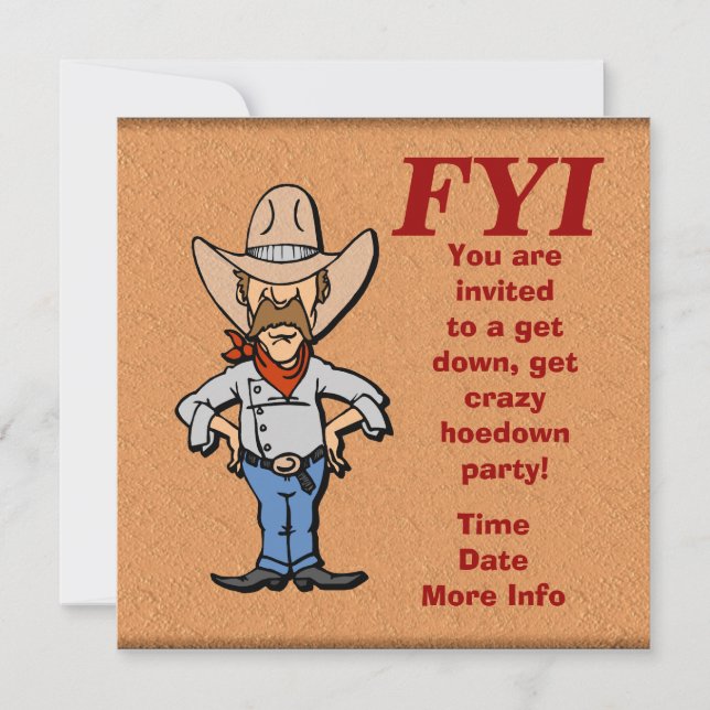 Invitación Estás invitado (Anverso)