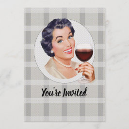 Invitación Estás invitado a un fiesta de vino