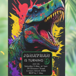 Invitación ¡Estás invitado a un Fiesta Dino-Mite!