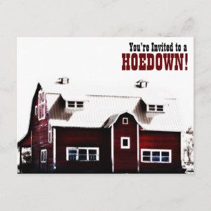 Invitación ¡Estás invitado a un Hoedown! Fiesta del país