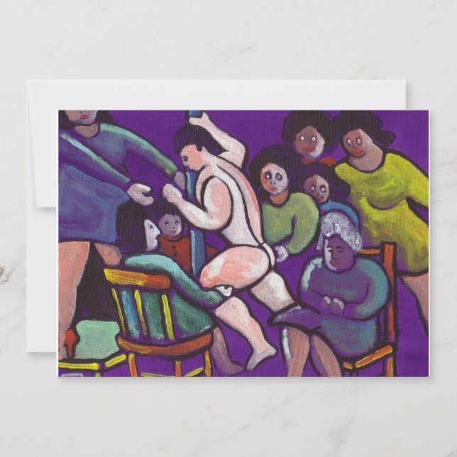 INVITACIÓN ESTÁS INVITADO A UNA NOCHE DE MUJERES (Anverso)