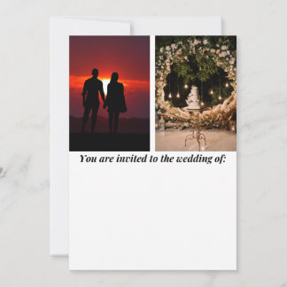 Invitación Estás invitado al boda de