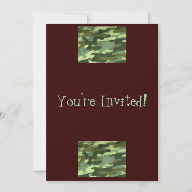 Invitación ¡Estás invitado!-Diseño de Camo (Anverso)