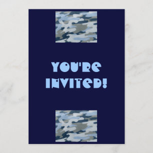 Invitación ¡Estás Invitado!-Invitación de Camuflaje