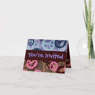 Invitación Estás Invitado-Invitación de Signos de Paz