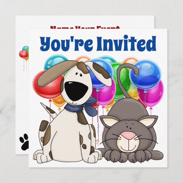 Invitación ¡Estás invitado! por SRF (Anverso / Reverso)