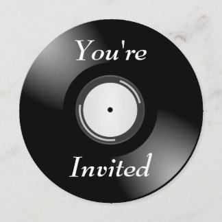 Invitación Estás invitado - Registro de vinilo