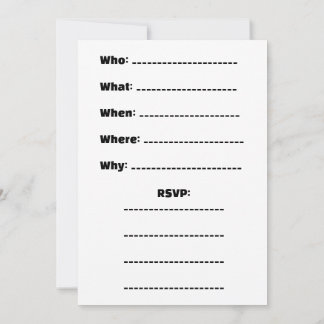 Invitación "Estás invitado. ¿Vienes o no?"