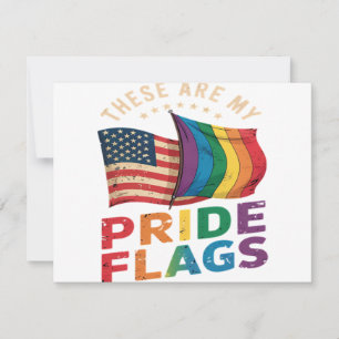 Invitación Estas son mis banderas de orgullo bandera de EE. U