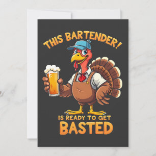 Invitación Este barman está listo para ser golpeado