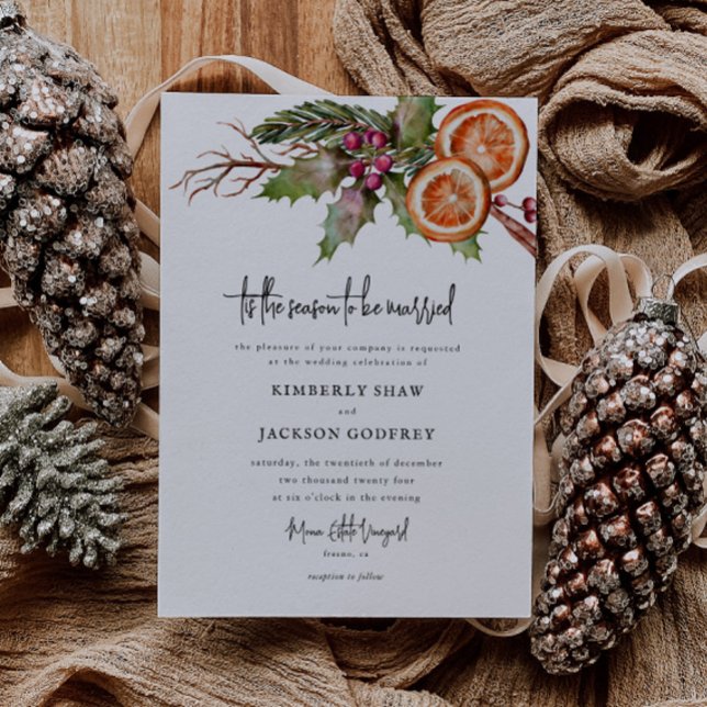 Invitación Este Es El Boda Botánico De Los Navidades De Tempo (Subido por el creador)