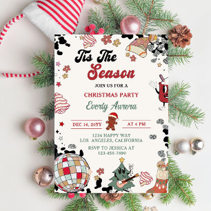 Invitación Este Es El Fiesta De Los Navidades De La Discoteca