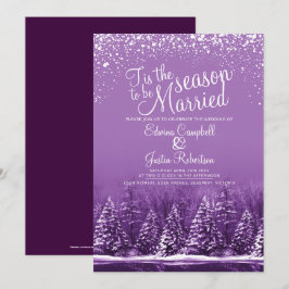 Invitación Este es el invierno de la temporada boda del lago