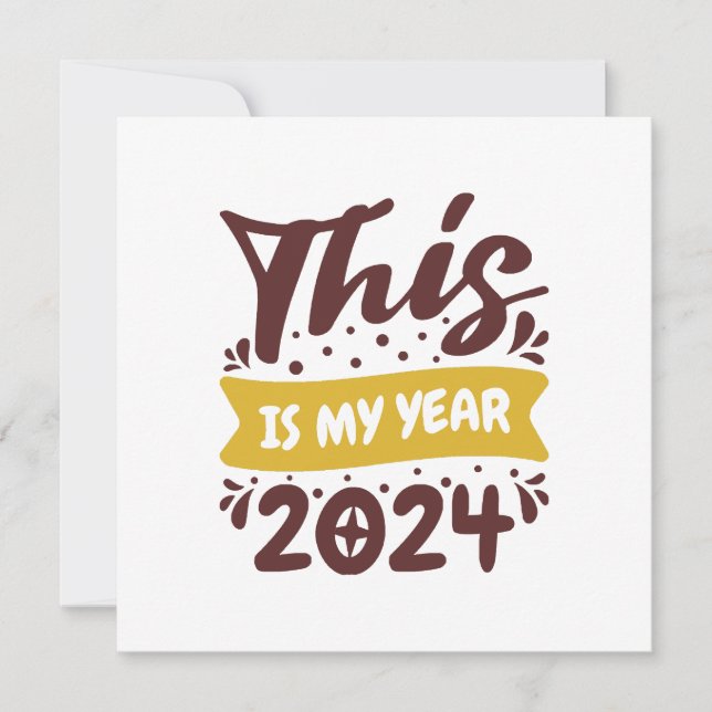 Invitación Este es mi año 2024 (Anverso)