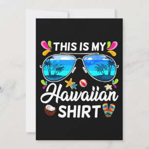 Invitación Este Es Mi Pineap De Playa De Hawaii Luau Aloha Ha