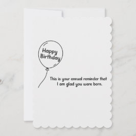 Invitación Este Es Tu Recordatorio Anual Divertido Cumpleaños