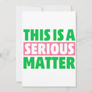 Invitación Este es un asunto serio en 1908 AKA