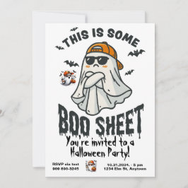Invitación Este es un fantasma de hojas de boo