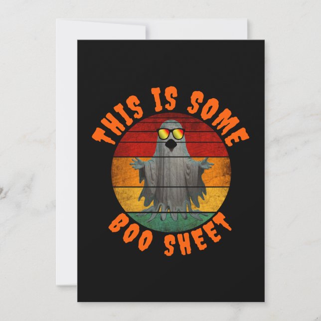 Invitación Este es un fantasma vintage divertido (Anverso)