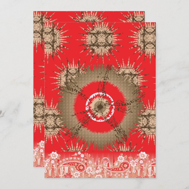 Invitación Este impresionante diseño está volando por las rep (Anverso / Reverso)