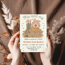 Invitación Este no es mi primer rodeo de cumpleaños
