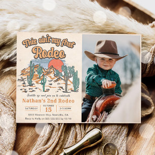 Invitación Este no es mi primer rodeo del segundo cumpleaños 