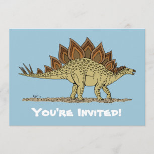 Invitación Estegosaurio de dinosaurio Jurásico