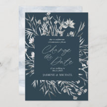 esténcil rústico botánico Cambiar la fecha