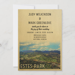 Invitación Estes Park Wedding Invitation Colorado