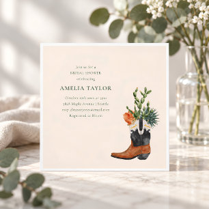 Invitación Estética de Despedida de Soltera Acuarela Cactus V