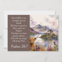 Estética de las Highlands de Escocia, Salmo 28:7 B