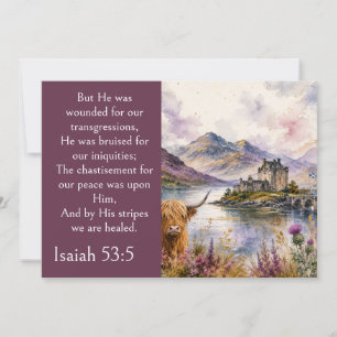 Invitación Estética de las Tierras Altas de Escocia, Isaías 5