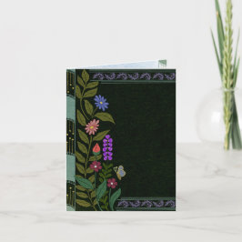 Invitación Estética oscura elegante floral botánico vintage