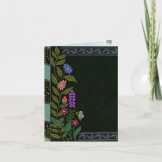 Invitación Estética oscura elegante floral botánico vintage