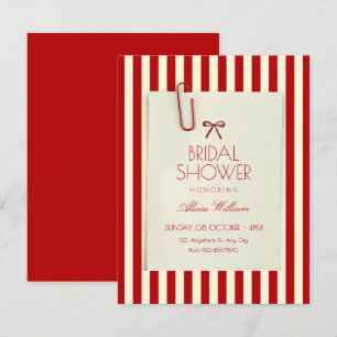 Invitación Estética roja