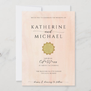 Invitación Estética solar minimalista   BODA
