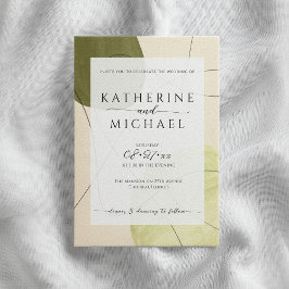 Invitación Estética verde oliva | BODA