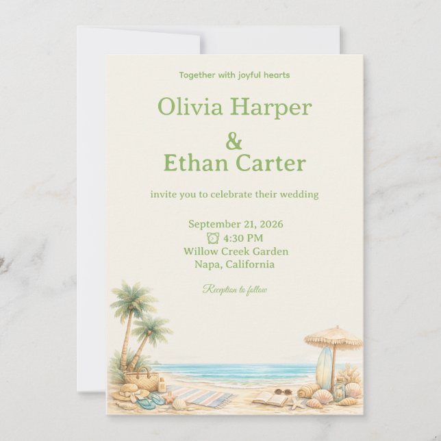 Invitación Estética viral moderna personalizada suave estilo  (Anverso)