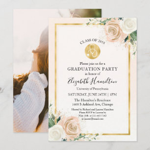 Invitación Estetoscopio Escuela de Enfermería Fiesta de Gradu