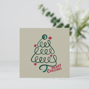 Invitación Estetoscopio Feliz Navidad CNA Trabajador Médico